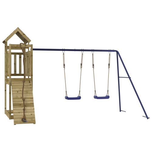 Vidaxl Aire De Jeux D'extérieur Bois De Pin Imprégné