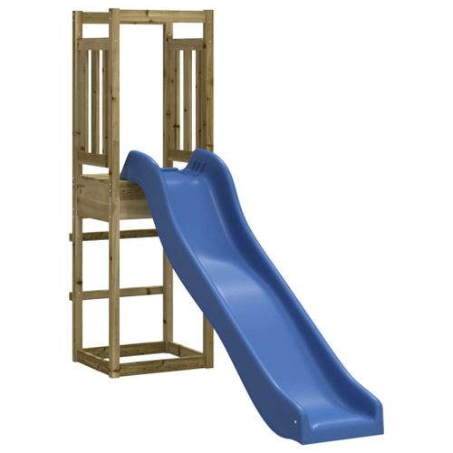 Vidaxl Maisonnette De Jeu Avec Toboggan Bois De Pin Imprégné