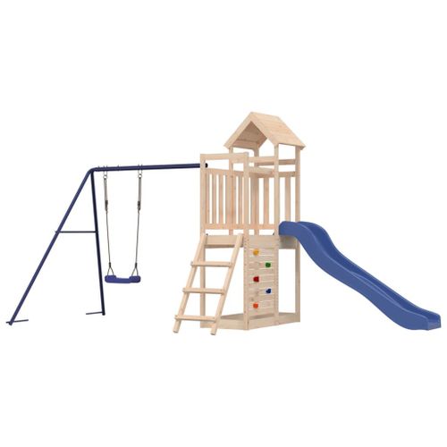 Vidaxl Aire De Jeux D'extérieur Bois De Pin Massif