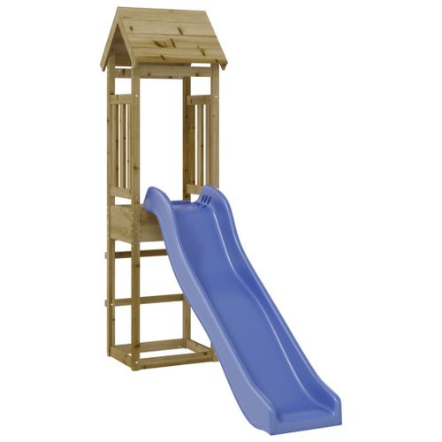Vidaxl Maisonnette De Jeu Avec Toboggan Bois De Pin Imprégné