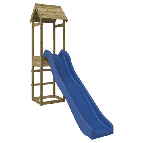 Vidaxl Maisonnette De Jeu Avec Toboggan Bois De Pin Imprégné