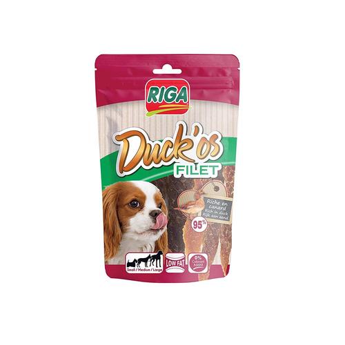 Riga - Duck Os Filet - Friandise Pour Chien Au Canard - Friandise Riche En Protéines - Sans Colorants Ni Additifs - Paquet De 80g