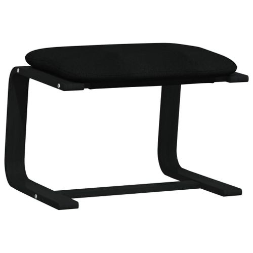 Vidaxl Repose-Pied Noir 51x41x40 Cm Tissu