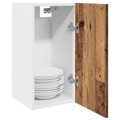 Vidaxl Armoire Suspendue Vieux Bois 30x31x60 Cm Bois D'ingénierie