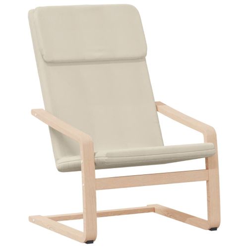 Vidaxl Chaise De Relaxation Crème Tissu