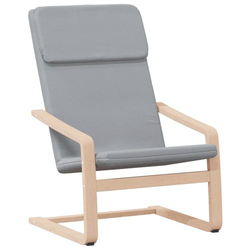 Vidaxl Chaise De Relaxation Gris Clair Tissu