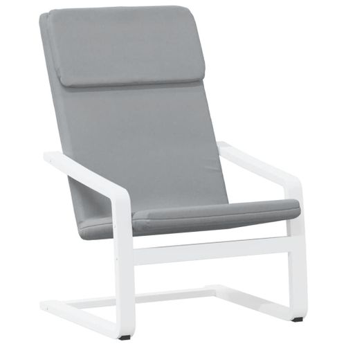 Vidaxl Chaise De Relaxation Gris Clair Tissu