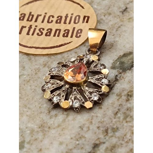 Pendentif Or 18 Carats Et Argent