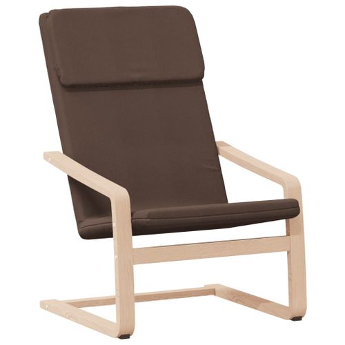 Vidaxl Chaise De Relaxation Marron Foncé Tissu