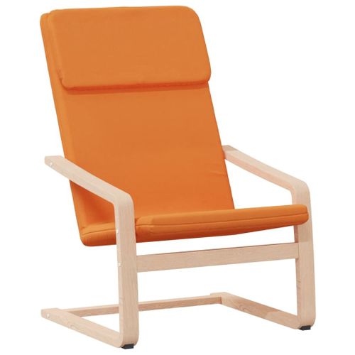 Vidaxl Chaise De Relaxation Jaune Foncé Tissu