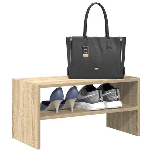 Vidaxl Étagère À Chaussures Empilable Chêne Sonoma 60x30x30,5 Cm