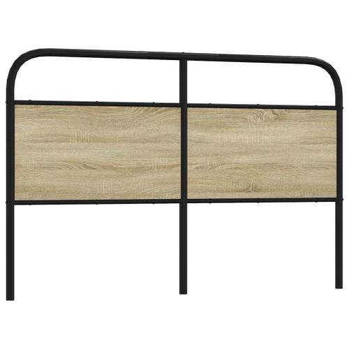 Vidaxl Tête De Lit Chêne Sonoma 160 Cm Acier Et Bois D'ingénierie