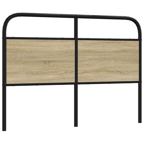 Vidaxl Tête De Lit Chêne Sonoma 120 Cm Acier Et Bois D'ingénierie