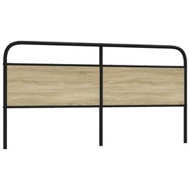 Vidaxl Tête De Lit Chêne Sonoma 180 Cm Acier Et Bois D'ingénierie