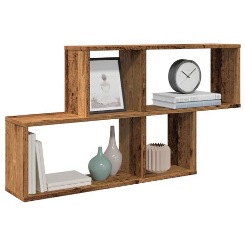 Vidaxl Étagère Murale Vieux Bois 100x18x53 Cm Bois D'ingénierie