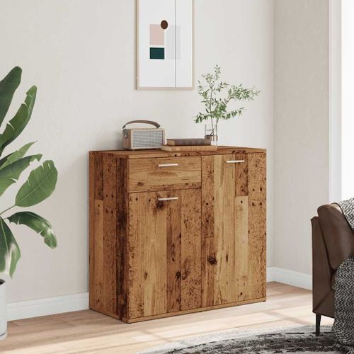 Vidaxl Buffet Vieux Bois 80x36x75 Cm Bois D'ingénierie