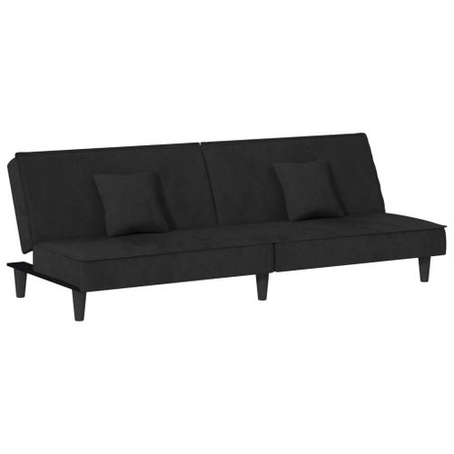 Vidaxl Canapé-Lit Noir Velours