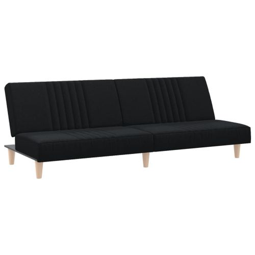 Vidaxl Canapé-Lit Noir Tissu