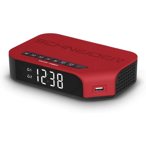 Schneider Viva - Radio-réveil - rouge