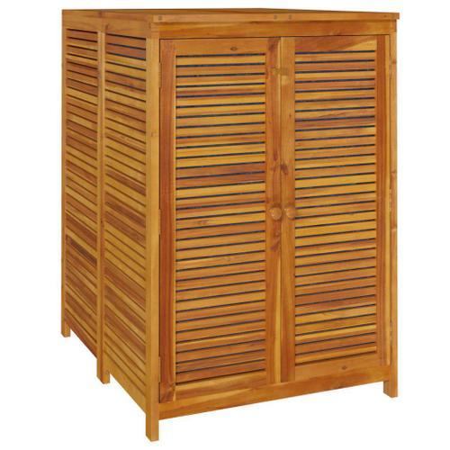 Vidaxl Boîte De Rangement De Jardin 70x87x104 Cm Bois Massif D'acacia