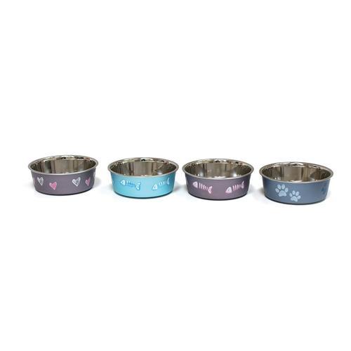 Croci Bol En Acier Roxy Satin Pour Chien Couleur Assorti 450 Ml 14 Cm