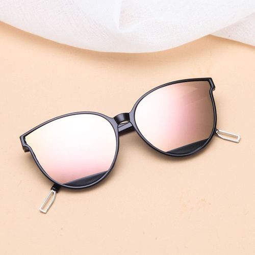 Lunettes De Soleil ?Il De Chat Uv400 Pour Femme",Verres Solaires De Marque,À Points Dégradés,"À La Mode - Type Black Gold Film