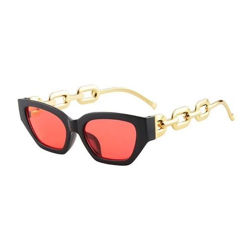 Lunettes De Soleil ?Il De Chat Dorées Pour Femmes",Lunettes De Créateur De Marque Vintage,Lunettes De Soleil Noires Pour Femmes,Uv400,Nouvelle Mode,"2022 - Type Black Red