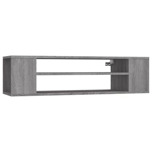 Vidaxl Armoire Tv Suspendue Sonoma Gris 100x30x26,5 Cm Bois Ingénierie