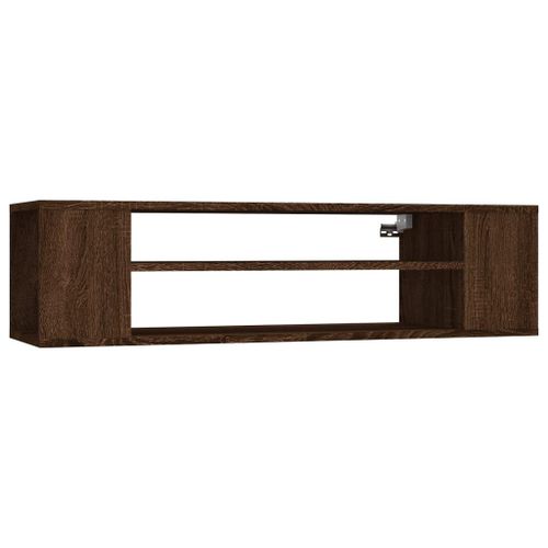 Vidaxl Armoire Tv Suspendue Chêne Marron 100x30x26,5cm Bois Ingénierie