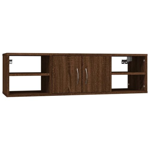 Vidaxl Étagère D'angle Murale Chêne Marron 102x30x29cm Bois Ingénierie