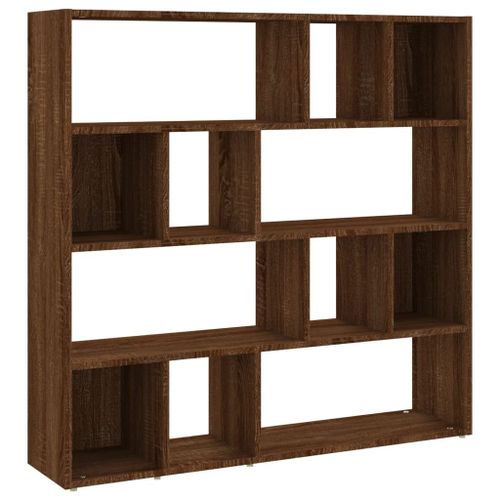 Vidaxl Bibliothèque/Séparateur De Pièce Chêne Marron 105x24x102 Cm