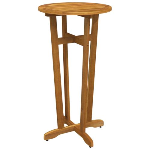 Vidaxl Table De Bar De Jardin Ø60x105 Cm Bois D'acacia Solide