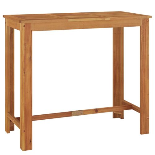 Vidaxl Table De Bar De Jardin 120x60x105 Cm Bois D'acacia Solide