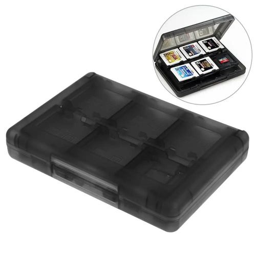 Black - Étui Pour Cartes De Jeu 28 En 1, Compatible Avec Nintendo 3ds / 3ds / Dsi / Dsi Xl / Dsi Ll / Ds / Ds Lite, Boîte De Rangement Pour Cartouches