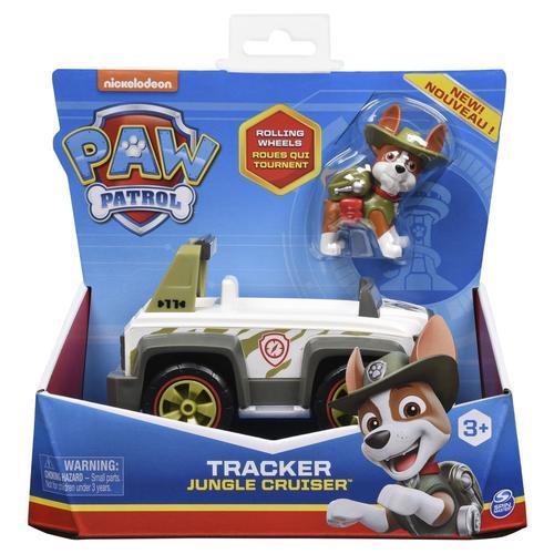 La Pat' Patrouille Vehicule + Figurine Tracker Paw Patrol (Solid)