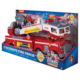 Véhicule camion de pompiers ultimate rescue paw patrol SPINMASTER : le  véhicule à Prix Carrefour