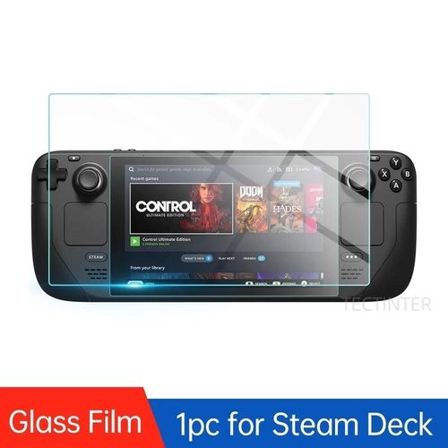 1 Pc - Protecteur D'écran 9h Pour Console De Jeu Valve Steam Deck, Verre Guatemala Premium, Film De Protection Anti-Rayures, Accessoires Steam Deck