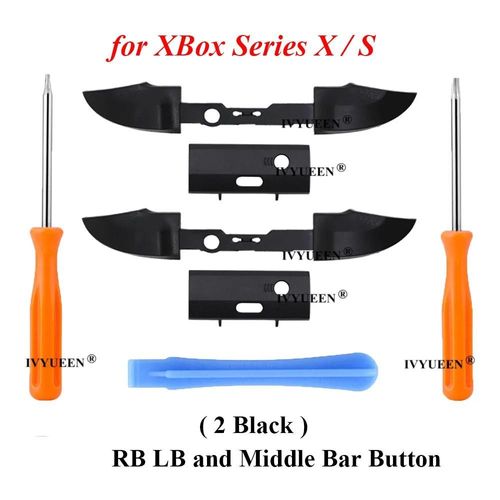 Pack A - Ivyueen 2 Jeux De Boutons Pare-Chocs Rb Lb Pour Microsoft Xbox Série X S Contrôleur Bouton De Déclenchement Support Central Avec Outil De Tournevis