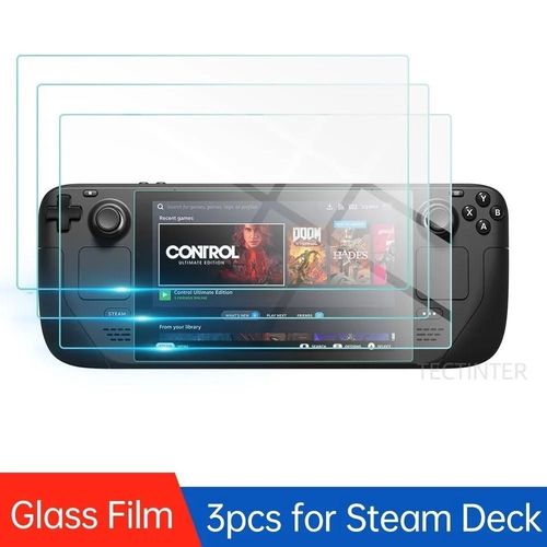 3 Pcs - Protecteur D'écran 9h Pour Console De Jeu Valve Steam Deck, Verre Guatemala Premium, Film De Protection Anti-Rayures, Accessoires Steam Deck