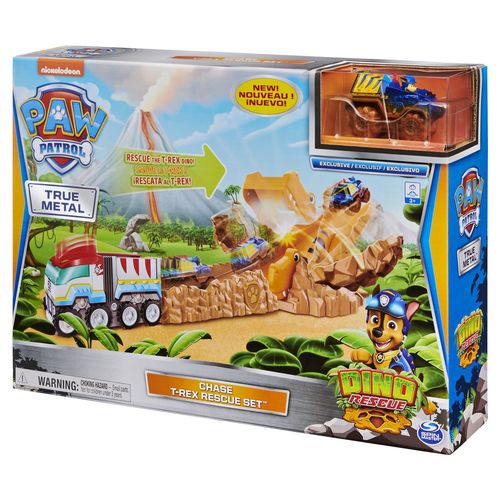 La Pat' Patrouille Playset T-Rex True Metal Dino Rescue Paw Patrol