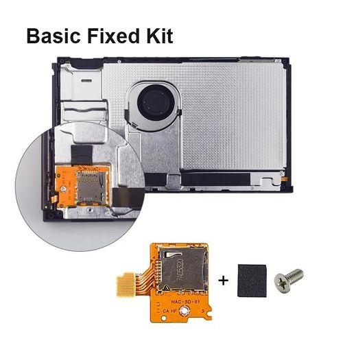 Basic Fixed Kit - Data Frog-Emplacement Pour Carte Tf Micro-Sd, Remplacement De La Carte Compatible Nintendo Switch, Lecteur De Carte Pour Console De Jeu