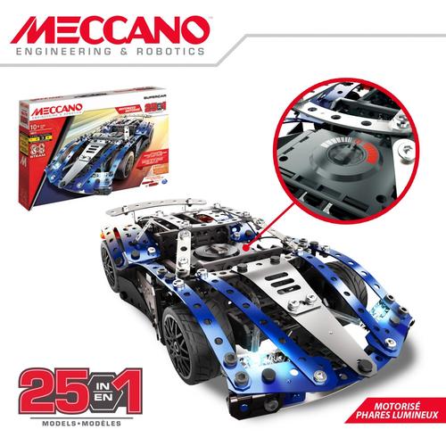 Meccano Supercar 25 voitures motorisées à construire