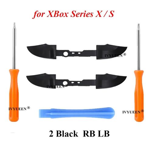 Pack D - Ivyueen 2 Jeux De Boutons Pare-Chocs Rb Lb Pour Microsoft Xbox Série X S Contrôleur Bouton De Déclenchement Support Central Avec Outil De Tournevis