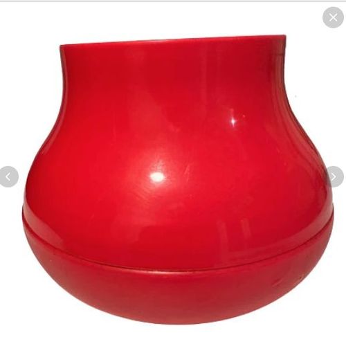 Ikea ? Très original ! grand et superbe vase rouge en parfait état plastique hauteur 17 cm