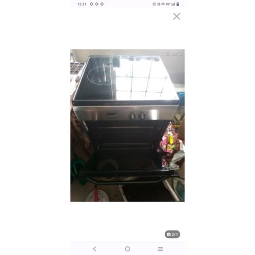 CUISINIÈRE INDUCTION - Indesit I63I 6C6A.T(X)/FR - largeur : 60 cm - profondeur : 60 cm - hauteur : 85 cm - avec système auto-nettoyant - classe A