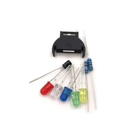 For Sega Full - Kit De Ports De Contrôleur Cc Pour Sega Dreamcast, Alimentation Pcb, Led, Fusible, Puzzles, Support De Batterie, Mise À Niveau De La Batterie Gamecupgc