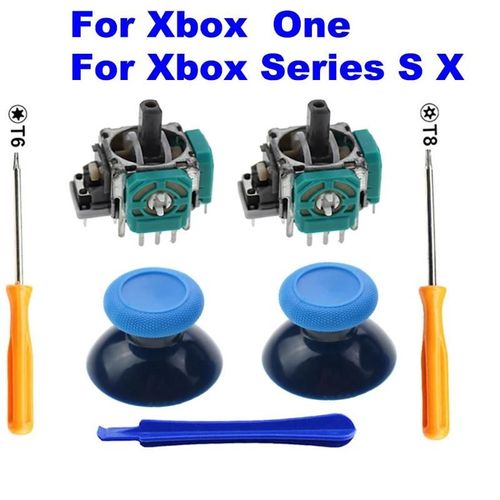 Capteur De Joystick Analogique 3d, Potentiomètres Et Thumbstick, Microsoft Xbox One S Et X Series Contrmatérielle, 2 Pièces