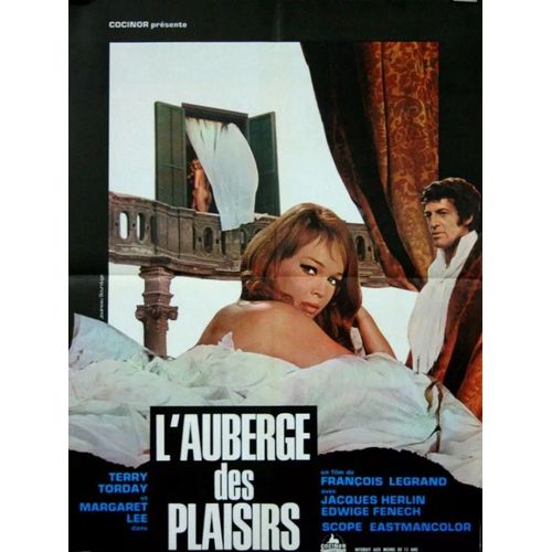 L'auberge Des Plaisirs - Affiche Originale De Cinéma - Format 60x80 Cm - Un Film De François Le Grand Avec Teri Tordai, Claudio Brook, Margaret Lee, Karl Michael Vogler, Terry Torday - Année 1969