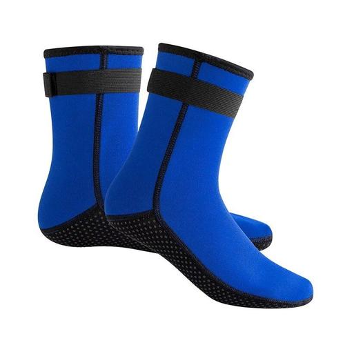 Chaussettes De Plongée Thermiques En Néoprène Pour Hommes Et Femmes,Chaussettes De Sport Coordonnantes,Chaussons D'eau,Plongée En Apnée,Surf,Kayak,3mm - Type Blue-Xxl #B