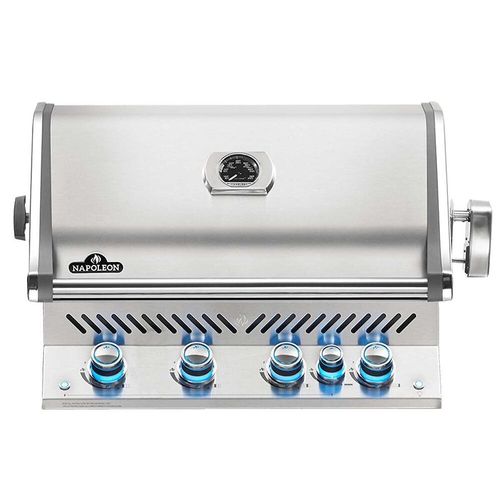 Barbecue à gaz encastrable Napoleon Prestige Pro 3 brûleurs + Sizzle Zone + brûleur arrière